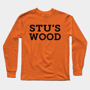 Stu's Wood - Black Logo Long Sleeve T-Shirt